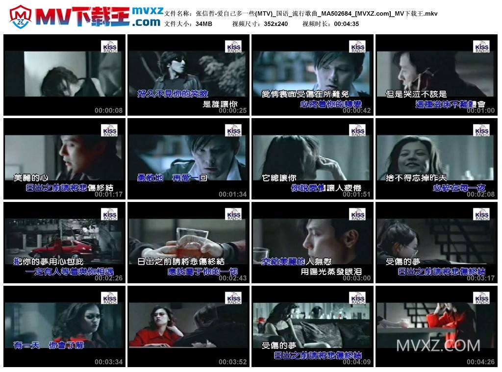 张信哲-爱自己多一些(MTV)_国语_流行歌曲_MA502684